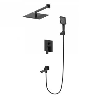 Душевой комплект Wonzon & Woghand Cube 2.0 WW-88087068-MB чёрный матовый